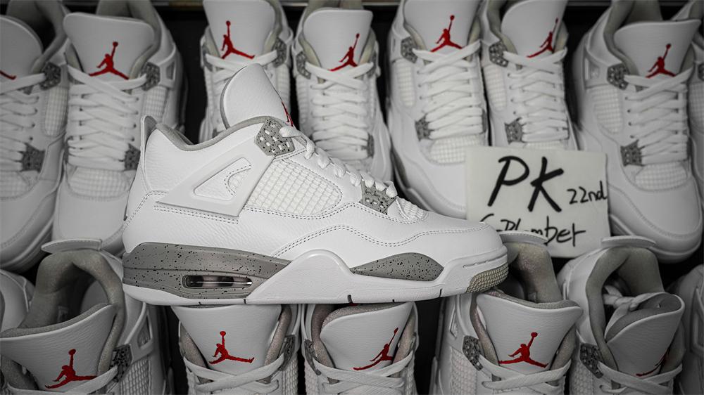 PK GOD Jordan 4 Retro White Oreo RETAIL MATERIALS READY TO SHIP